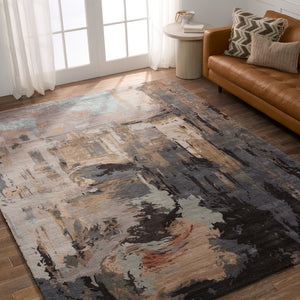 Jaipur Living Genesis Luella Modern Handmade Indoor Rug Gray 12'x18'