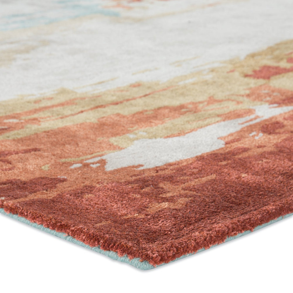 Jaipur Living Genesis Swisher Ges30 Tufted Handmade 60% Wool 40% Viscose Contemporary/Modern Abstract Indoor Rug Taupe, Rust 60% Wool 40% Viscose, 100% Polyester Rug140398