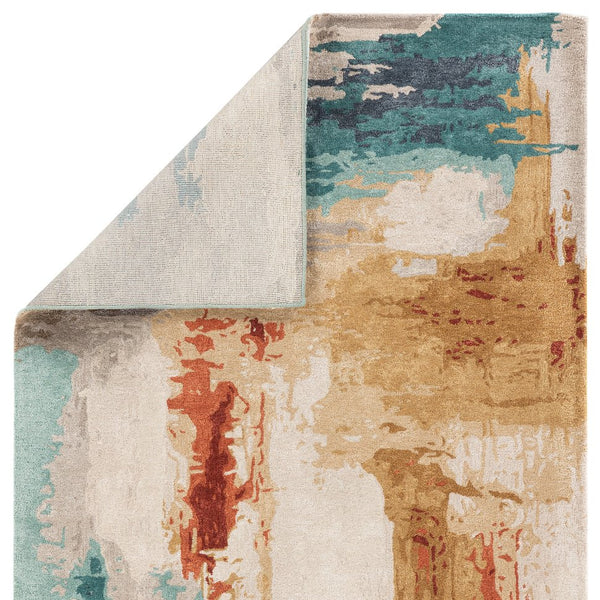 Jaipur Living Genesis Swisher Ges30 Tufted Handmade 60% Wool 40% Viscose Contemporary/Modern Abstract Indoor Rug Taupe, Rust 60% Wool 40% Viscose, 100% Polyester Rug140398