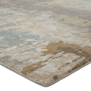 Jaipur Living Jaipur Living Benna Hand Tufted Wool Viscose Abstract Rug Artisan Watercolor Accent Brown RUG143911