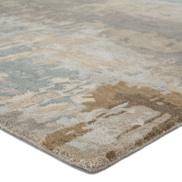 Jaipur Living Jaipur Living Benna Hand Tufted Wool Viscose Abstract Rug Artisan Watercolor Accent Brown RUG143911