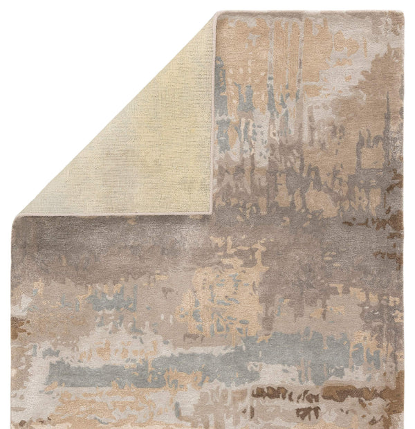 Jaipur Living Jaipur Living Benna Hand Tufted Wool Viscose Abstract Rug Artisan Watercolor Accent Brown RUG143911