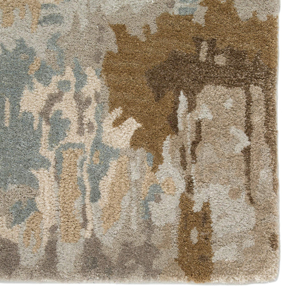 Jaipur Living Jaipur Living Benna Hand Tufted Wool Viscose Abstract Rug Artisan Watercolor Accent Brown RUG143911