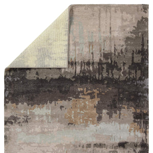 Jaipur Living Jaipur Living Benna Hand Tufted Wool Viscose Abstract Rug Artisan Watercolor Accent Black RUG144746