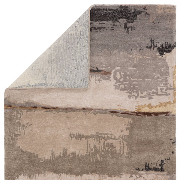 Jaipur Living Genesis Juna Ges38 Tufted Handmade 60% Viscose 40% Wool Contemporary/Modern Abstract Indoor Rug Gray, Taupe 60% Viscose 40% Wool, 100% Polyester Rug145746
