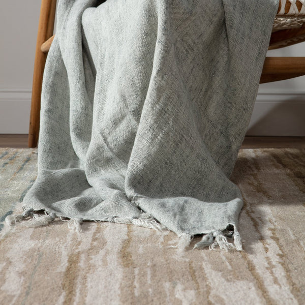 Jaipur Living Genesis Mondrian Ges39 Tufted Handmade 60% Wool 40% Viscose Contemporary/Modern Abstract Indoor Rug Tan, Seafoam Green 60% Wool 40% Viscose, 100% Polyester Rug145750