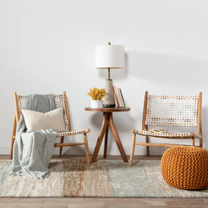 Jaipur Living Genesis Mondrian Ges39 Tufted Handmade 60% Wool 40% Viscose Contemporary/Modern Abstract Indoor Rug Tan, Seafoam Green 60% Wool 40% Viscose, 100% Polyester Rug145750