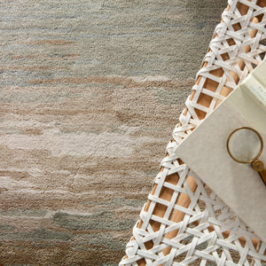 Jaipur Living Genesis Mondrian Ges39 Tufted Handmade 60% Wool 40% Viscose Contemporary/Modern Abstract Indoor Rug Tan, Seafoam Green 60% Wool 40% Viscose, 100% Polyester Rug145750