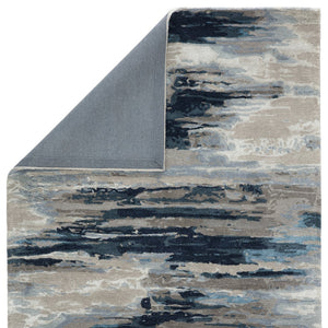 Jaipur Living Genesis Ryenn Ges40 Tufted Handmade 65% Viscose 35% Wool Contemporary/Modern Abstract Indoor Rug Blue, Gray 65% Viscose 35% Wool, 100% Polyester Rug158224