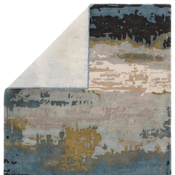 Jaipur Living Genesis Benna Ges41 Tufted Handmade 60% Wool 40% Viscose Contemporary/Modern Abstract Indoor Rug Blue, Green 60% Wool 40% Viscose, 100% Polyester Rug145762