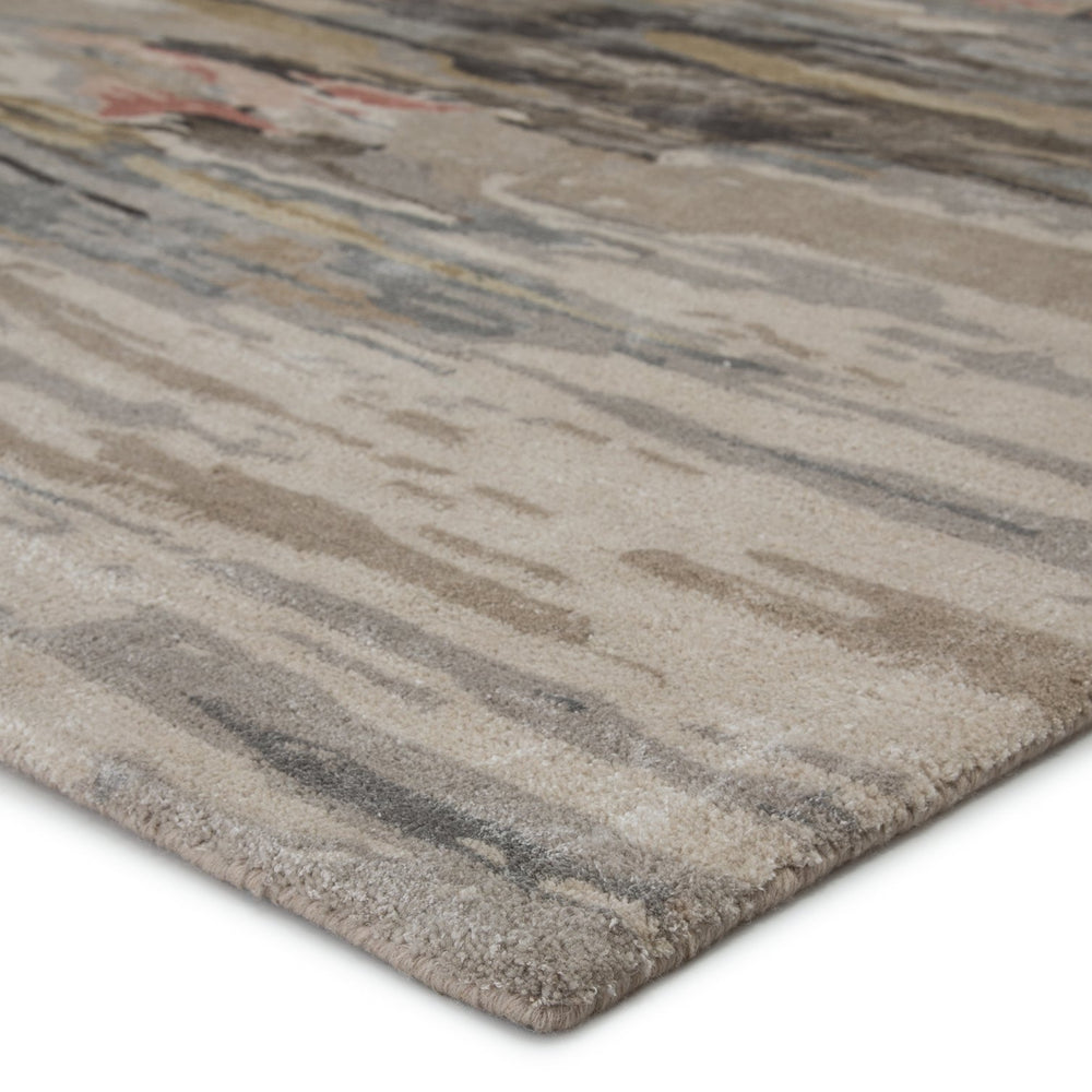 Jaipur Living Genesis Ryenn Ges48 Tufted Handmade 65% Viscose 35% Wool Contemporary/Modern Abstract Indoor Rug Gray, Blush 65% Viscose 35% Wool, 100% Polyester Rug158226