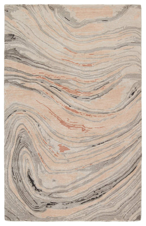 Jaipur Living Jaipur Living Atha Hand Tufted Wool Viscose Abstract Rug for Bedroom or Room Light Blush 10'X14' RUG151596