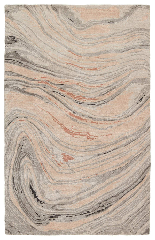 Jaipur Living Jaipur Living Atha Hand Tufted Wool Viscose Abstract Rug for Bedroom or Room Light Blush 10'X14' RUG151596