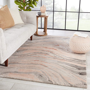 Jaipur Living Jaipur Living Atha Hand Tufted Wool Viscose Abstract Rug for Bedroom or Room Light Blush 10'X14' RUG151596
