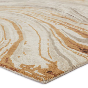 Jaipur Living Jaipur Living Atha Hand Tufted Wool Viscose Abstract Rug for Bedroom or Room Gold 5'X8' RUG151605
