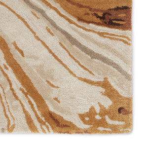 Jaipur Living Jaipur Living Atha Hand Tufted Wool Viscose Abstract Rug for Bedroom or Room Gold 5'X8' RUG151605