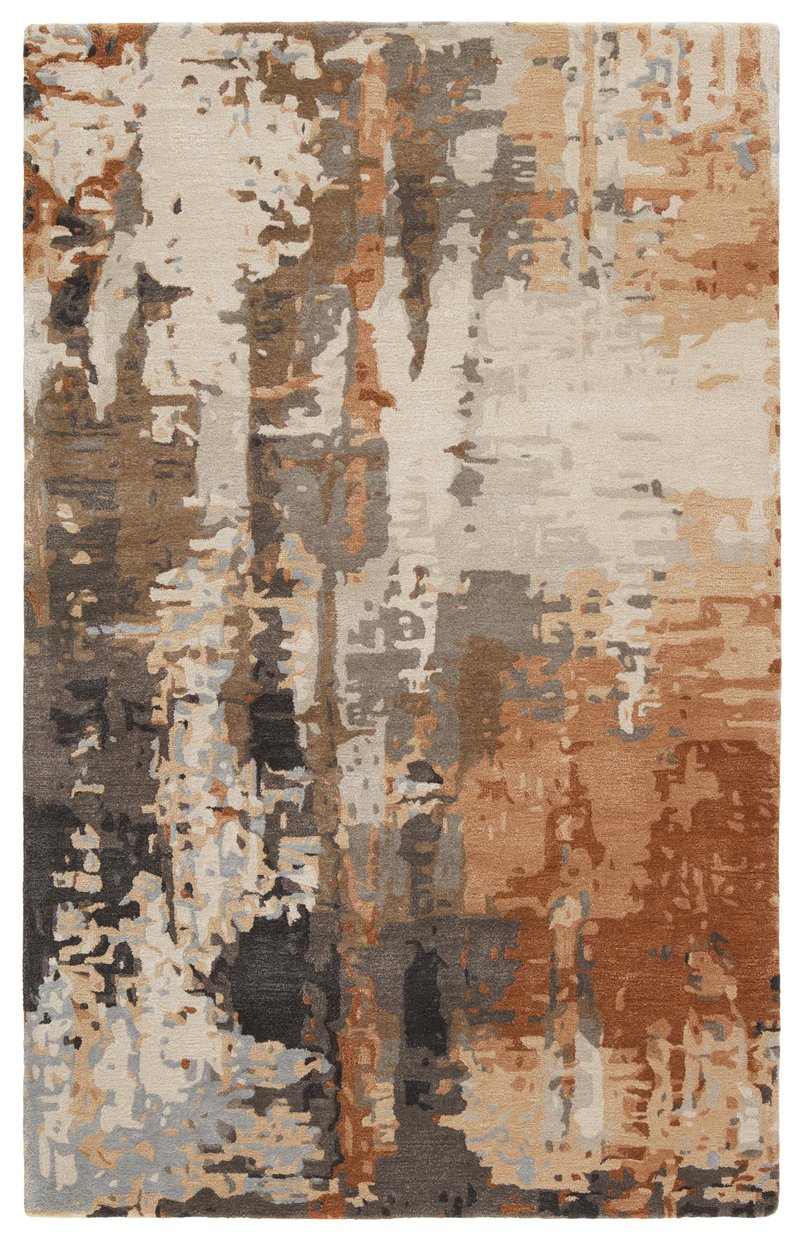 Jaipur Living Genesis Matcha Ges55 Tufted Handmade 60% Wool 40% Viscose Abstract Abstract Indoor Rug Taupe, Brown 60% Wool 40% Viscose, 100% Polyester Rug158227