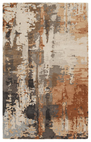 Jaipur Living Genesis Matcha Ges55 Tufted Handmade 60% Wool 40% Viscose Abstract Abstract Indoor Rug Taupe, Brown 60% Wool 40% Viscose, 100% Polyester Rug158227