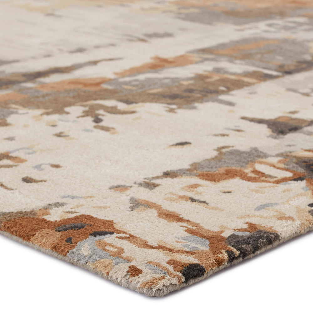 Jaipur Living Genesis Matcha Ges55 Tufted Handmade 60% Wool 40% Viscose Abstract Abstract Indoor Rug Taupe, Brown 60% Wool 40% Viscose, 100% Polyester Rug158227