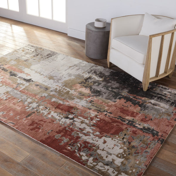 Jaipur Living Genesis Matcha Modern Handmade Indoor Rug Gray 9'x12'