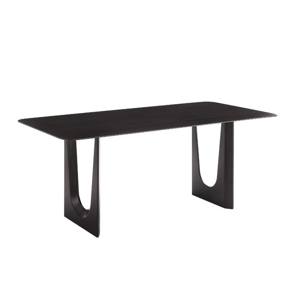 Greenington Hanna Solid Bamboo Dining Table Seats Six with Sculptural Base and Modern Finish GH0001B