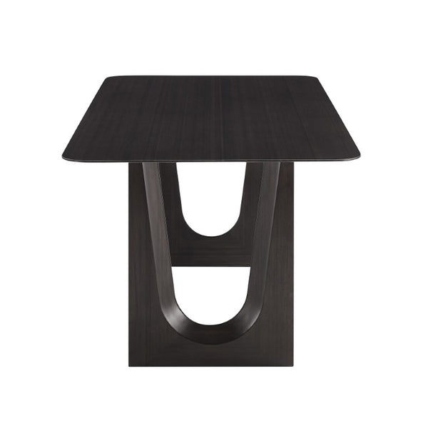Greenington Hanna Solid Bamboo Dining Table Seats Six with Sculptural Base and Modern Finish GH0001B