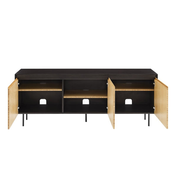 Greenington Hanna Solid Bamboo Sideboard with Laser-cut Doors and Steel Base for Modern Living GH0003B