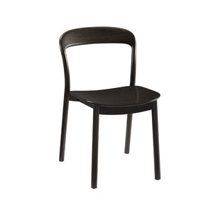Greenington Hanna Solid Moso Bamboo Dining Chair Sculptural Modern Frame for Elegant Interiors Caviar GH0004B
