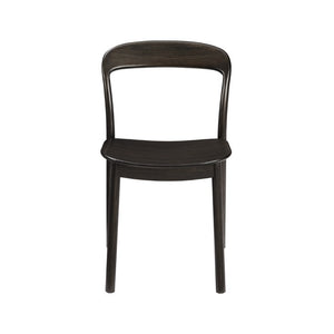 Greenington Hanna Solid Moso Bamboo Dining Chair Sculptural Modern Frame for Elegant Interiors Caviar GH0004B