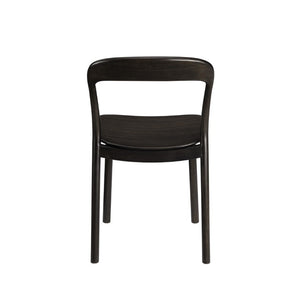 Greenington Hanna Solid Moso Bamboo Dining Chair Sculptural Modern Frame for Elegant Interiors Caviar GH0004B