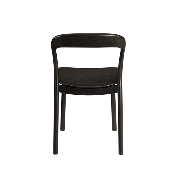 Greenington Hanna Solid Moso Bamboo Dining Chair Sculptural Modern Frame for Elegant Interiors Caviar GH0004B