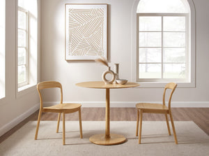 Greenington Hanna Solid Moso Bamboo Dining Chair Eco Crafted Curved Seat for Modern Spaces GH0004WH