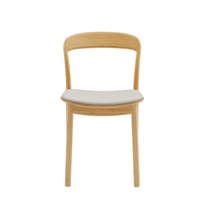 Greenington Hanna Solid Bamboo Dining Chair Set with Leather Seat Ergonomic Sustainable Design GH0005WH