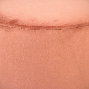 Mauve Rose Velvet Stool Metallic Gold, Rose Velvet GH001-VP Zentique