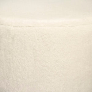 White Faux Fur Stool White Faux Fur GH004-RW Zentique