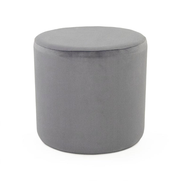 Zentique Pale Velvet Stool — Pale Blue Compact Vanity Seat with Plush Upholstery, Sturdy Frame, Stylish Accent Piece GH004-VB