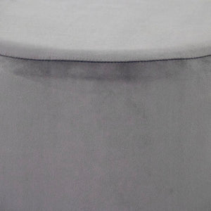 Zentique Pale Velvet Stool — Pale Blue Compact Vanity Seat with Plush Upholstery, Sturdy Frame, Stylish Accent Piece GH004-VB