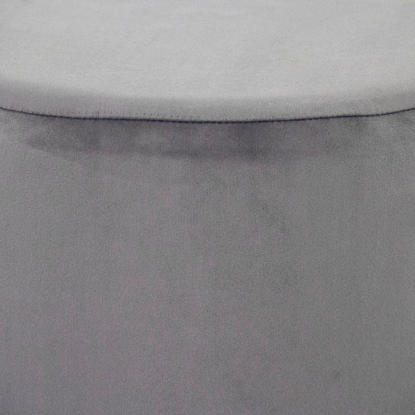 Zentique Pale Velvet Stool — Pale Blue Compact Vanity Seat with Plush Upholstery, Sturdy Frame, Stylish Accent Piece GH004-VB