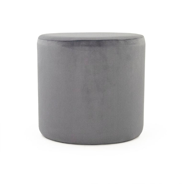 Zentique Pale Velvet Stool — Pale Blue Compact Vanity Seat with Plush Upholstery, Sturdy Frame, Stylish Accent Piece GH004-VB