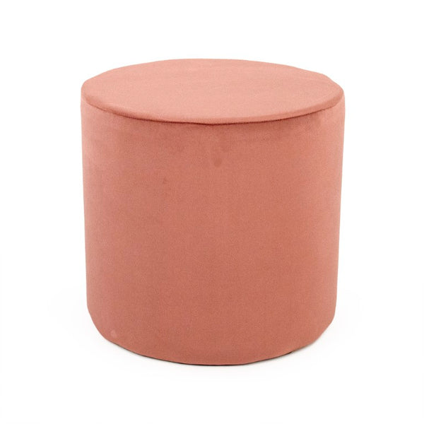 Zentique Mauve Sculptural Velvet Twisted Pentagon Stool — Plush Mauve-Rose Accent Seating with Modern Flair W16.5 x H15 x D16.5 GH004-VP