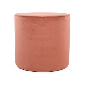 Zentique Mauve Sculptural Velvet Twisted Pentagon Stool — Plush Mauve-Rose Accent Seating with Modern Flair W16.5 x H15 x D16.5 GH004-VP
