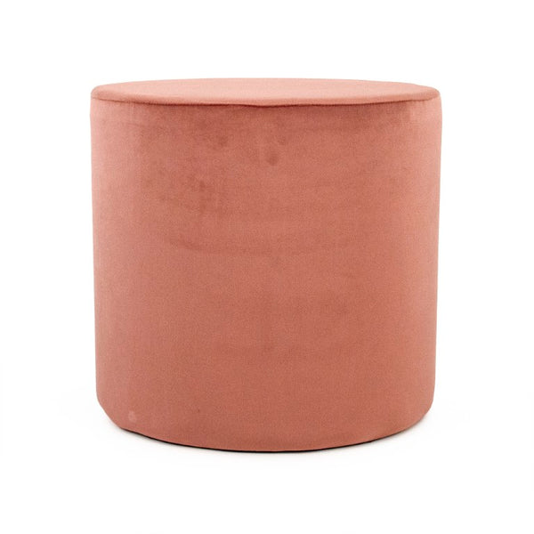Zentique Mauve Sculptural Velvet Twisted Pentagon Stool — Plush Mauve-Rose Accent Seating with Modern Flair W16.5 x H15 x D16.5 GH004-VP