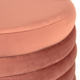 Mauve Rose Velvet Ottoman Mauve Rose Velvet GH005-VP Zentique