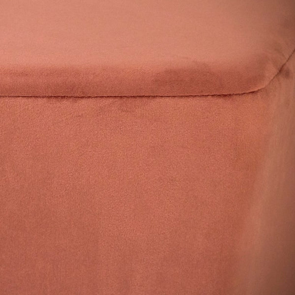 Zentique Mauve Sculptural Velvet Twisted Pentagon Stool — Plush Mauve-Rose Accent Seating with Modern Flair W16.75 x H15.5 x D16.75 GH006-VP