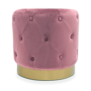 Mauve Rose Velvet Stool Mauve Rose Velvet GH008-VP Zentique