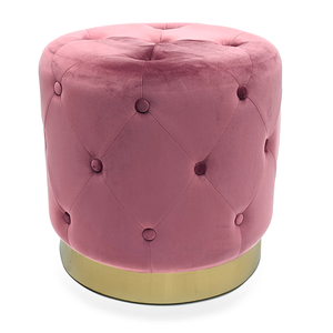 Mauve Rose Velvet Stool Mauve Rose Velvet GH008-VP Zentique