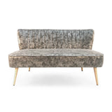 Modern Bench Distressed Grey PU GH009-PU Zentique