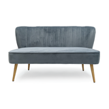 Blue Velvet Bench Pale Blue Velvet GH009-VB Zentique