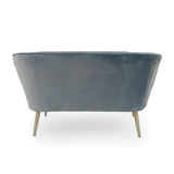 Blue Velvet Bench Pale Blue Velvet GH009-VB Zentique