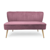 Pink Velvet Bench Mauve Rose Velvet GH009-VP Zentique